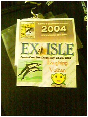 My ExIsle Comic-Con badge.  Click for enlargement.